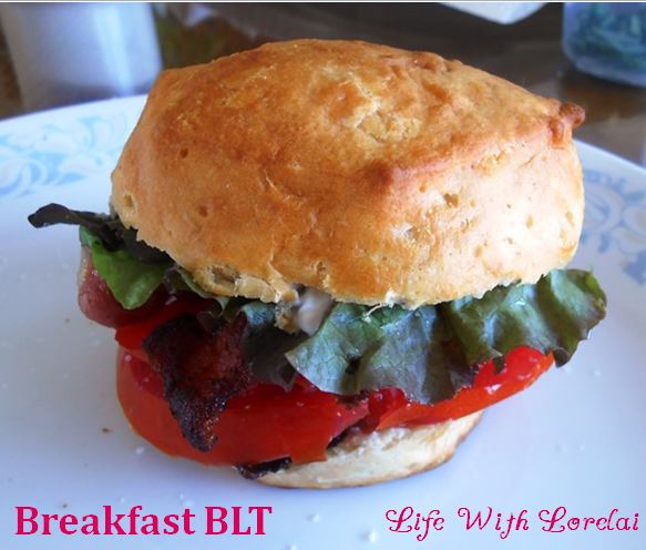 Breakfast BLT Sandwich with printable recipe
