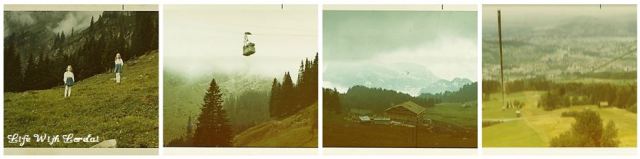 Family Trip Mt Pilatus, Switzerland 1971 - Collage1