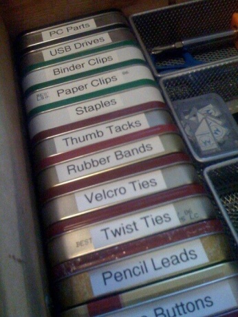 Labled Mint Tins - Organize | Life With Lorelai