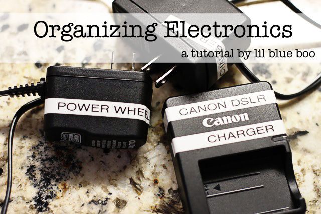 Organize Electronics - Label Chargers and Cords | Life With Lorelai